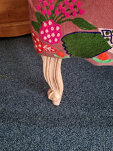 Load image into Gallery viewer, Armchair Upholstered With Decorative Hand Crewel Work

