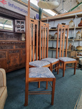 Load image into Gallery viewer, Set Of Four Chairs In The Style Of Charles Rennie Mackintosh - Charlotte Rose Interiors
