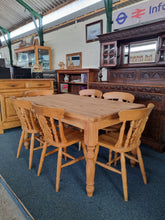 Load image into Gallery viewer, Scrub Top Farmhouse Dining/Kitchen Table - Charlotte Rose Interiors
