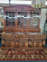 Load image into Gallery viewer, Carved Oak Dresser Base In The Style Of Titchmarsh And Goodwin
