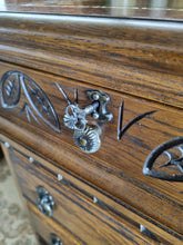 Load image into Gallery viewer, Oak Twin Pedestal Partners Desk Old Charm By Woods Brothers With Original Keys

