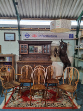 Load image into Gallery viewer, Set Of Six Beech And Elm Windsor Chairs 4+2 - Charlotte Rose Interiors
