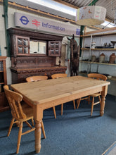 Load image into Gallery viewer, Vintage Pine Farmhouse Scrub Top Dining/Kitchen Table
