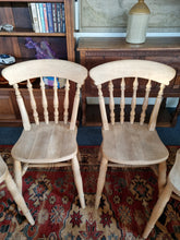 Load image into Gallery viewer, Farmhouse Country Pine Kitchen Dining Chairs
