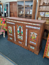 Load image into Gallery viewer, Sideboard Featuring Ceramic Tiles And Pannelled Doors
