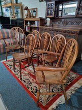 Load image into Gallery viewer, Set Of Six Beech And Elm Windsor Chairs 4+2 - Charlotte Rose Interiors

