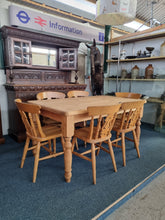 Load image into Gallery viewer, Scrub Top Farmhouse Dining/Kitchen Table - Charlotte Rose Interiors
