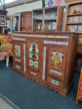 Load image into Gallery viewer, Sideboard Featuring Ceramic Tiles And Pannelled Doors

