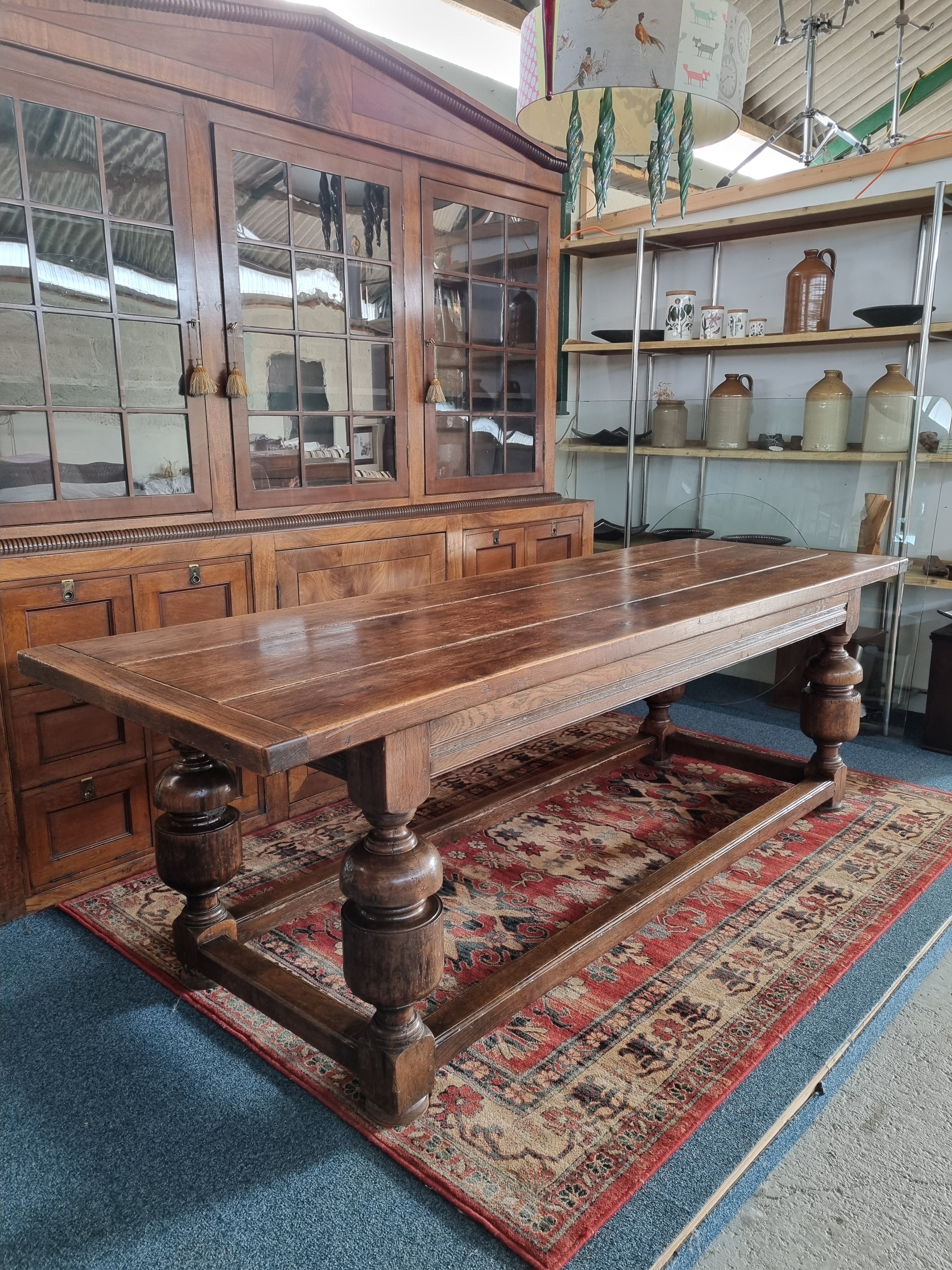 Oak Refectory Dining Table Farmhouse Kitchen Country House Table ...