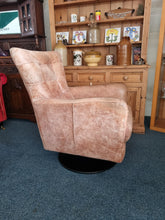 Load image into Gallery viewer, Leather Swivel Chair And Footstool
