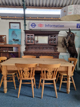 Load image into Gallery viewer, Vintage Pine Farmhouse Scrub Top Dining/Kitchen Table
