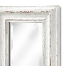 Load image into Gallery viewer, Antique White Frame Narrow Wall Mirror
