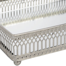 Load image into Gallery viewer, Set of Rectangular Nickel Plated Trays
