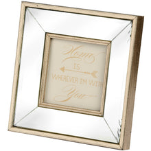 Load image into Gallery viewer, Square Mirror Bordered Photo Frame 4x4
