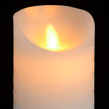 Load image into Gallery viewer, Luxe Collection 3 x 4 White Flickering Flame LED Wax Candle
