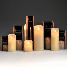 Load image into Gallery viewer, Luxe Collection 3 x 8 Cream Flickering Flame LED Wax Candle
