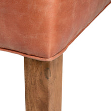 Load image into Gallery viewer, Tan Faux Leather Dining Chair
