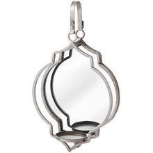 Load image into Gallery viewer, Quarterfoil Design Mirrored Candle Wallhanger
