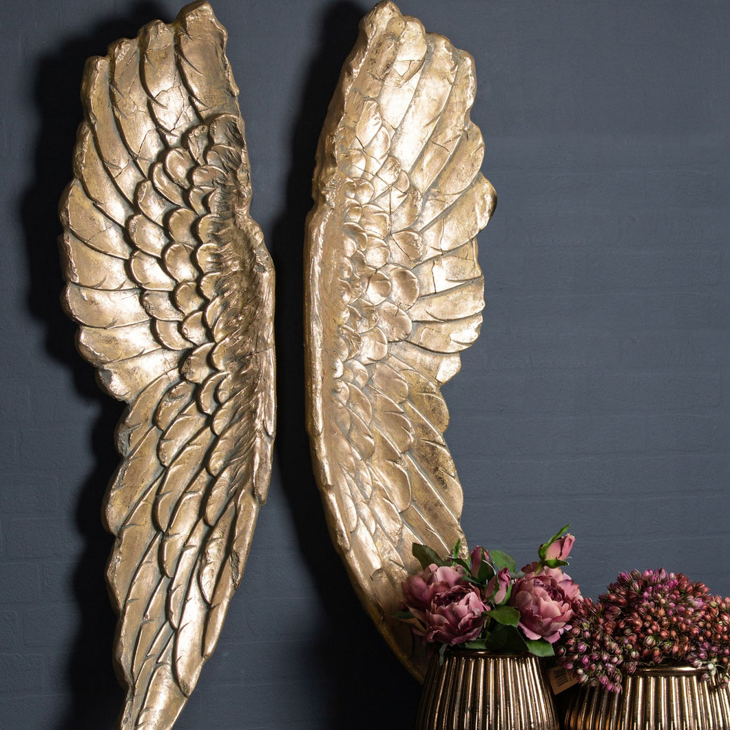 Gold Large Angel Wings