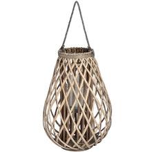 Load image into Gallery viewer, Large Wicker Bulbous Lantern
