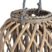 Load image into Gallery viewer, Large Standing Wicker Lantern
