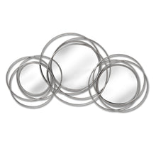 Load image into Gallery viewer, Silver Trio Multi Circled Wall Art Mirror
