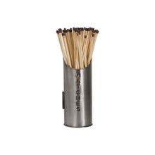 Load image into Gallery viewer, Pewter Finish Logs And Kindling Buckets &amp; Matchstick Holder
