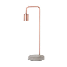Load image into Gallery viewer, Copper Industrial Lamp With Stone Base
