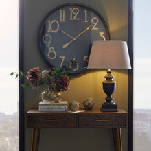 Load image into Gallery viewer, Soho Brass And Black Large Clock
