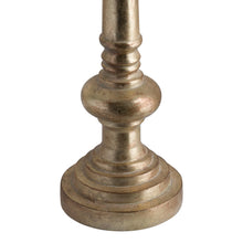 Load image into Gallery viewer, Antique Brass Effect Tall Candle Holder
