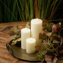 Load image into Gallery viewer, Luxe Collection Natural Glow 3 x 6 LED Ivory Candle
