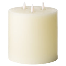 Load image into Gallery viewer, Luxe Collection Natural Glow 6 x 6 LED Ivory Candle
