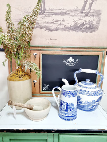 Spode Blue and White Jug - Charlotte Rose Interiors