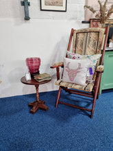 Load image into Gallery viewer, Antique Victorian Style Beech Steamer Chair - Charlotte Rose Interiors
