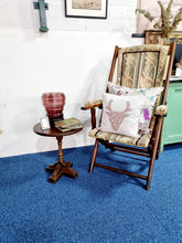 Load image into Gallery viewer, Antique Victorian Style Beech Steamer Chair - Charlotte Rose Interiors
