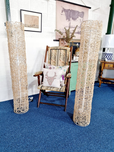 Pair Of Mid Century Floor Standing Lamps - Charlotte Rose Interiors