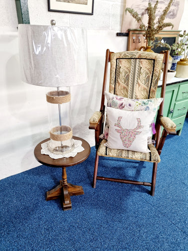 Antique Victorian Style Beech Steamer Chair - Charlotte Rose Interiors