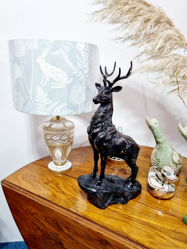 Stag On A Plinth - Charlotte Rose Interiors