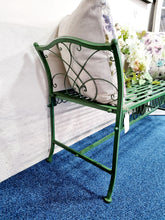 Load image into Gallery viewer, Green Vintage Bench - Charlotte Rose Interiors
