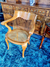 Load image into Gallery viewer, Edwardian Oak Captains Chair
