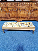 Load image into Gallery viewer, Antique Sun Flower Foot Stool
