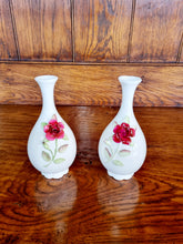 Load image into Gallery viewer, Pair Of Vintage Coalport Rose Bud Vases
