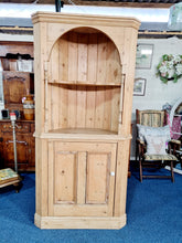 Load image into Gallery viewer, Old Antique Pine Cupboard Bookcase
