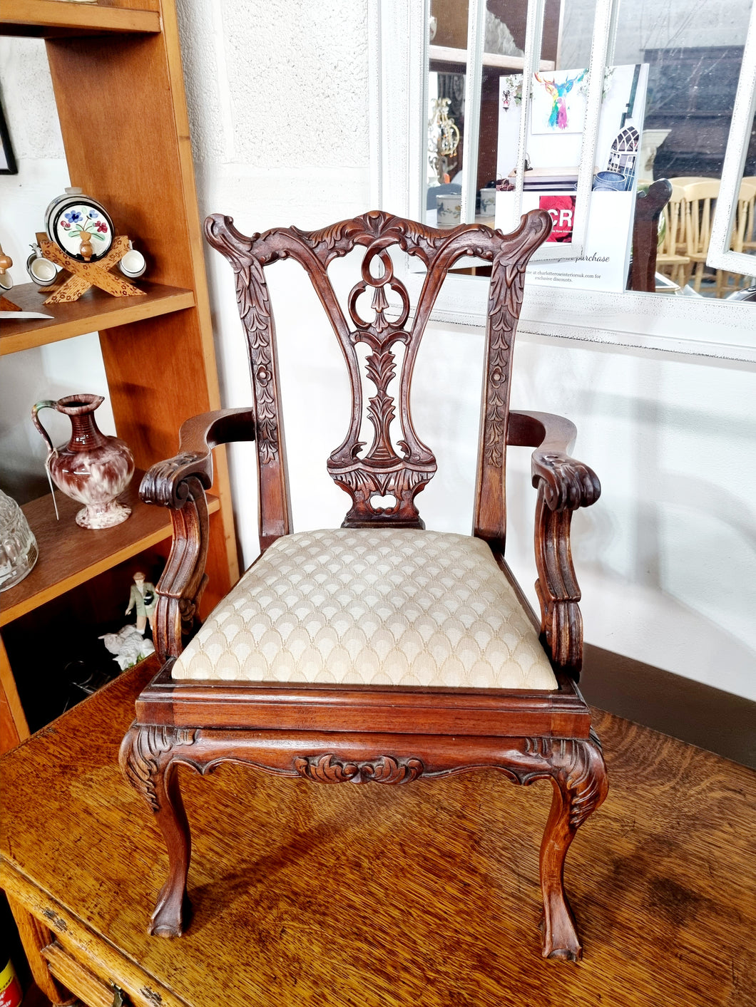 Mahogany Miniature Chair In The Chippendale Style