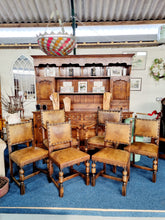 Load image into Gallery viewer, Set of Six Victorian Carolean Style Dining Chairs
