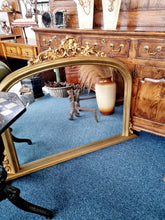 Load image into Gallery viewer, Overmantle Mirror In Brushed Gold
