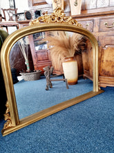 Load image into Gallery viewer, Overmantle Mirror In Brushed Gold
