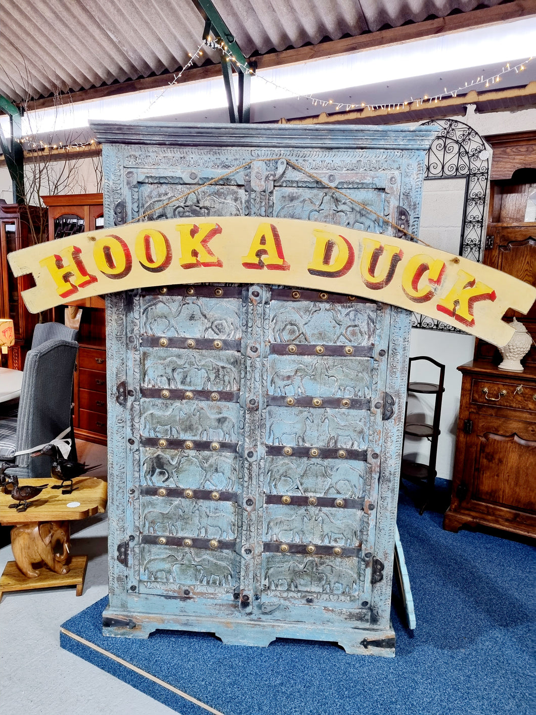 Hook A Duck Original Artwork Banner By A Circus Sign Writer