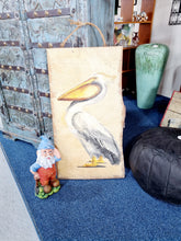 Load image into Gallery viewer, Hand Painted Pelican Sign
