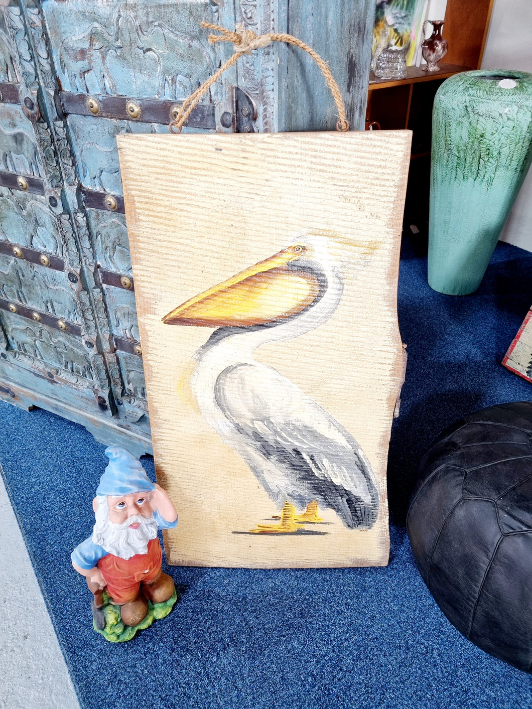Hand Painted Pelican Sign